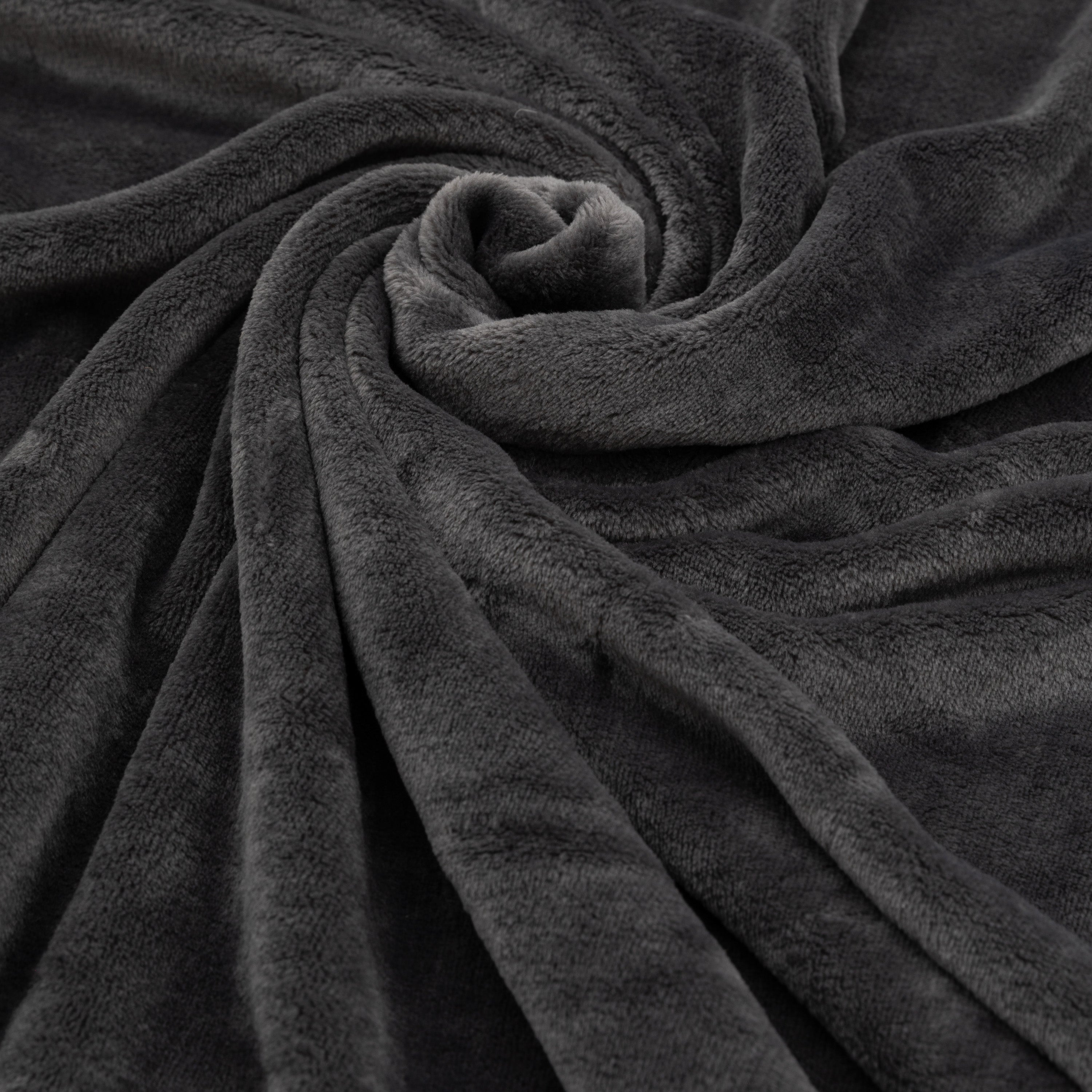 Simply Soft Charcoal Throw